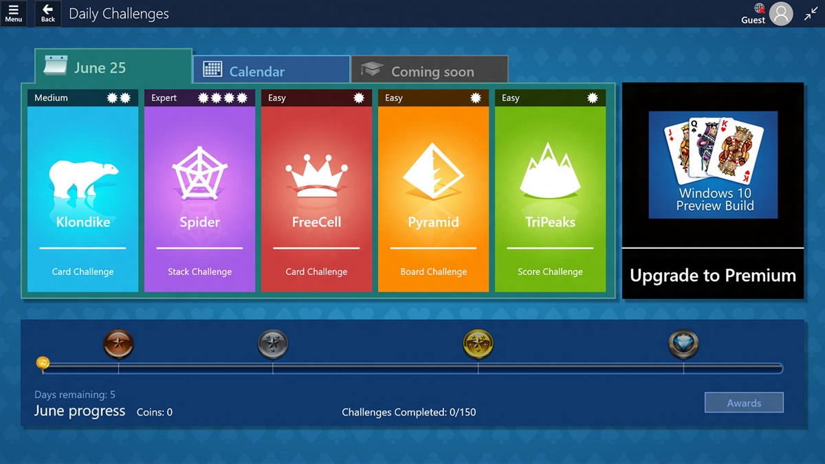 Windows 10’s Microsoft Solitaire Collection is slowly the game