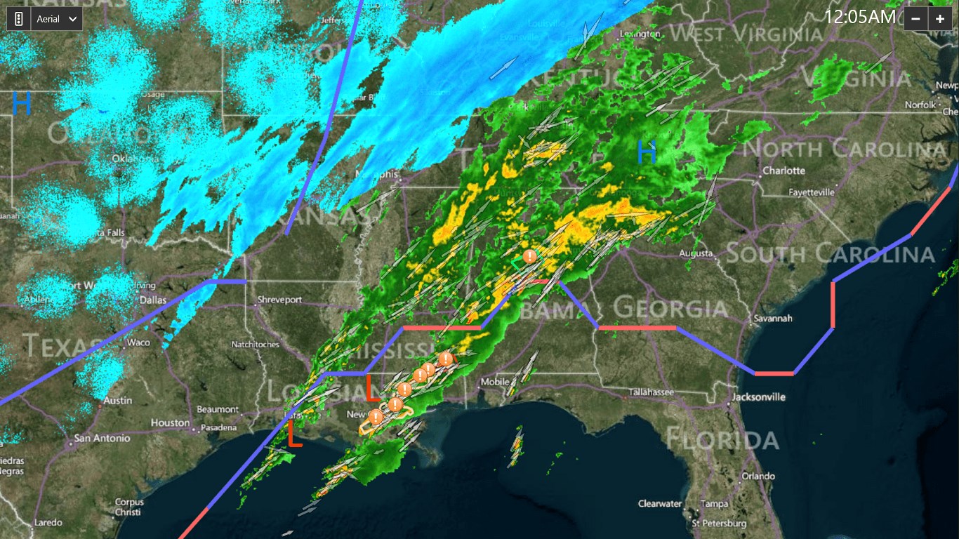 Weather Map Background For Zoom Microsoft Apps