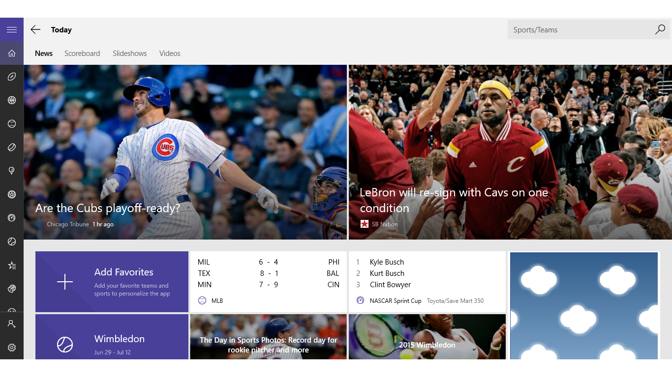 MSN Sports | FREE Windows Phone app market1366 x 768