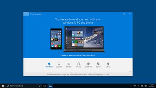 Microsoft Phone Companion for Windows 10 PC & Mobile free download