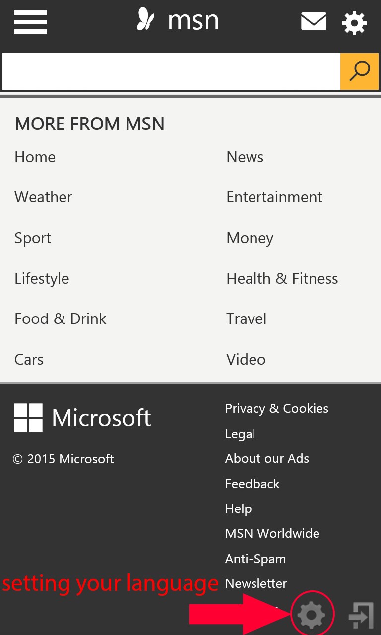 News msn (all Languages) FREE Windows Phone app market