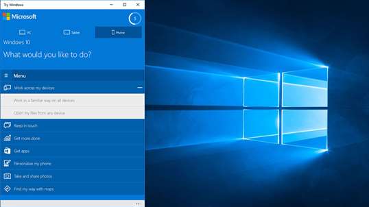 Try Windows 10 screenshot 6