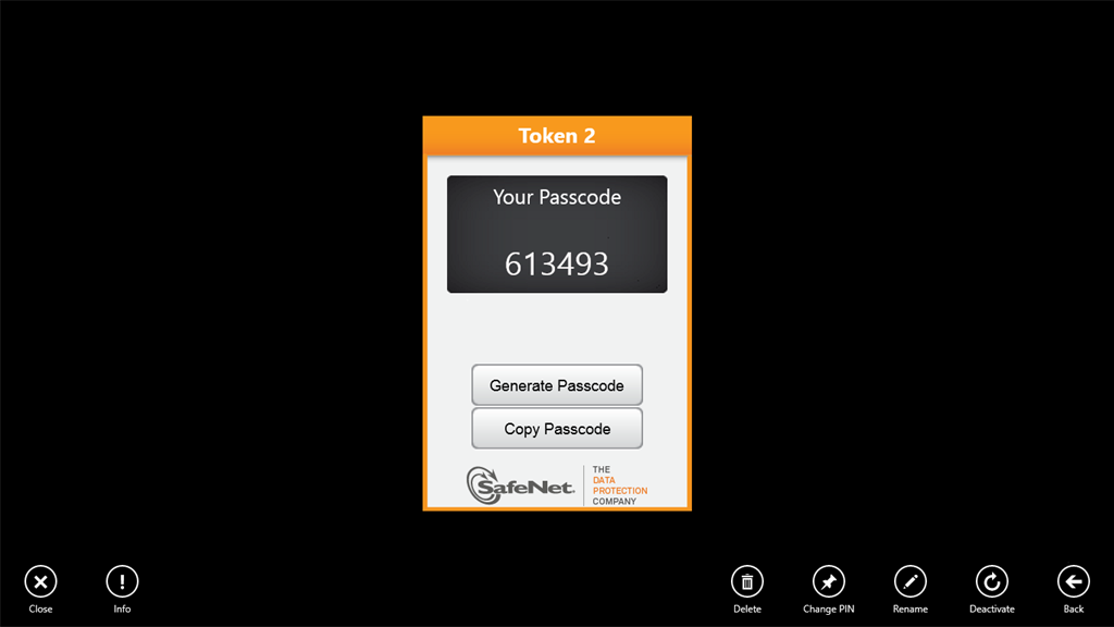 SafeNet MobilePASS - Microsoft Apps