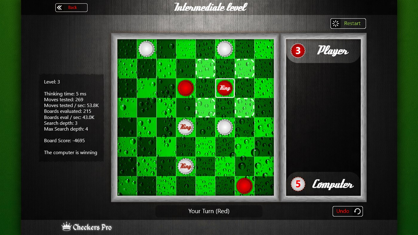 #4. Checkers Pro (Windows) 由: Bernardo Zamora