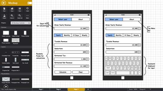 Mockup Pro - Wireframe and Interface Design screenshot 2
