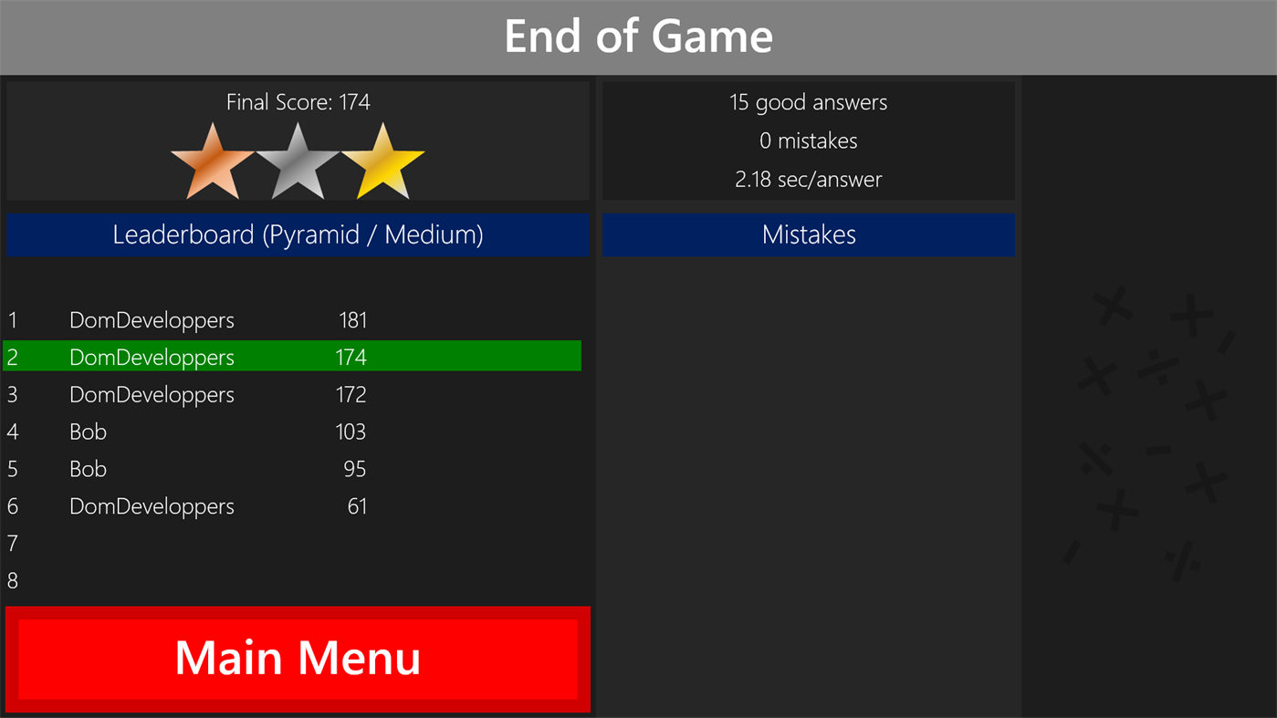 #6. Math Mini Games (Windows) 게시자: DomDeveloppers