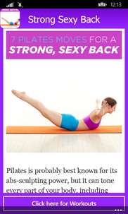 Strong Sexy Back Exercise screenshot 1