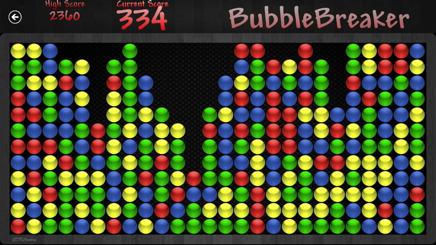 #5. Bubble Breaker 10 (Windows) Podle: JEFBCreating