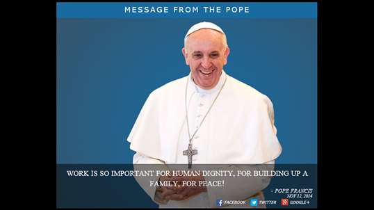 Messages from Pope Francis screenshot 1