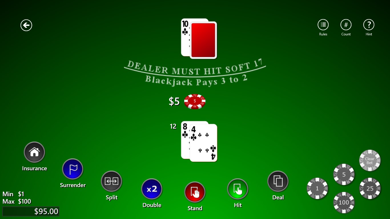 Screenshot 1 Blackjack Master 2 Free windows