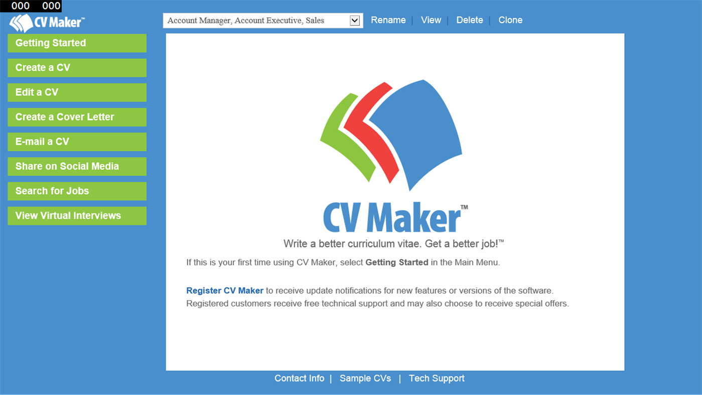 #1. CV Maker (Windows) بواسطة: Individual Software Inc.