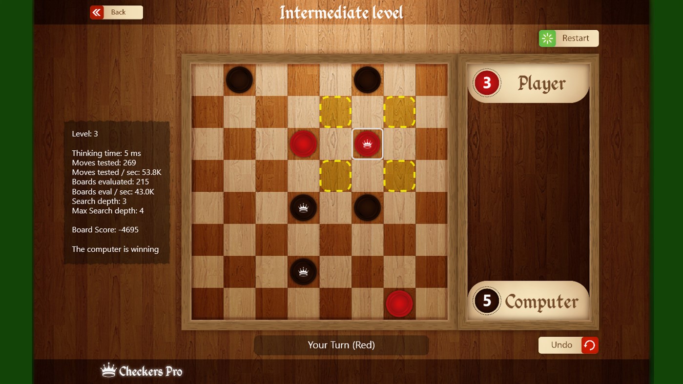 #2. Checkers Pro (Windows) 由: Bernardo Zamora