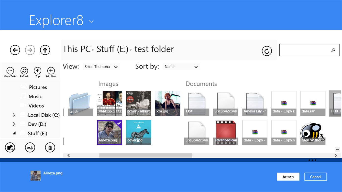 #8. Explorer8 (Windows) 由: Alireza Noori