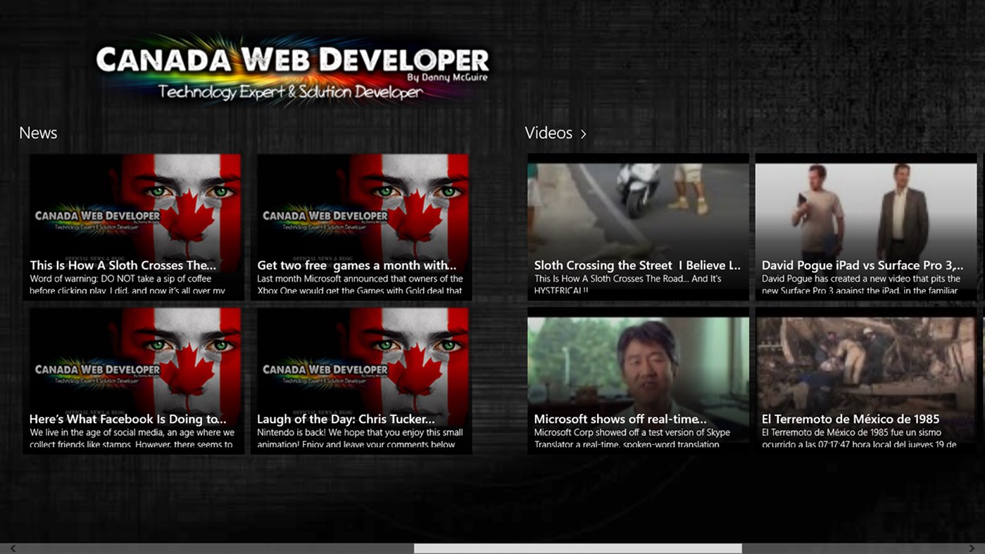 #3. Canada Web Developer Official App (Windows) Por: CanadaWebDeveloper