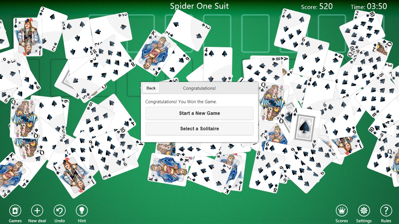 #7. Spider Solitaire Collection Free (Windows) 由: TreeCardGames