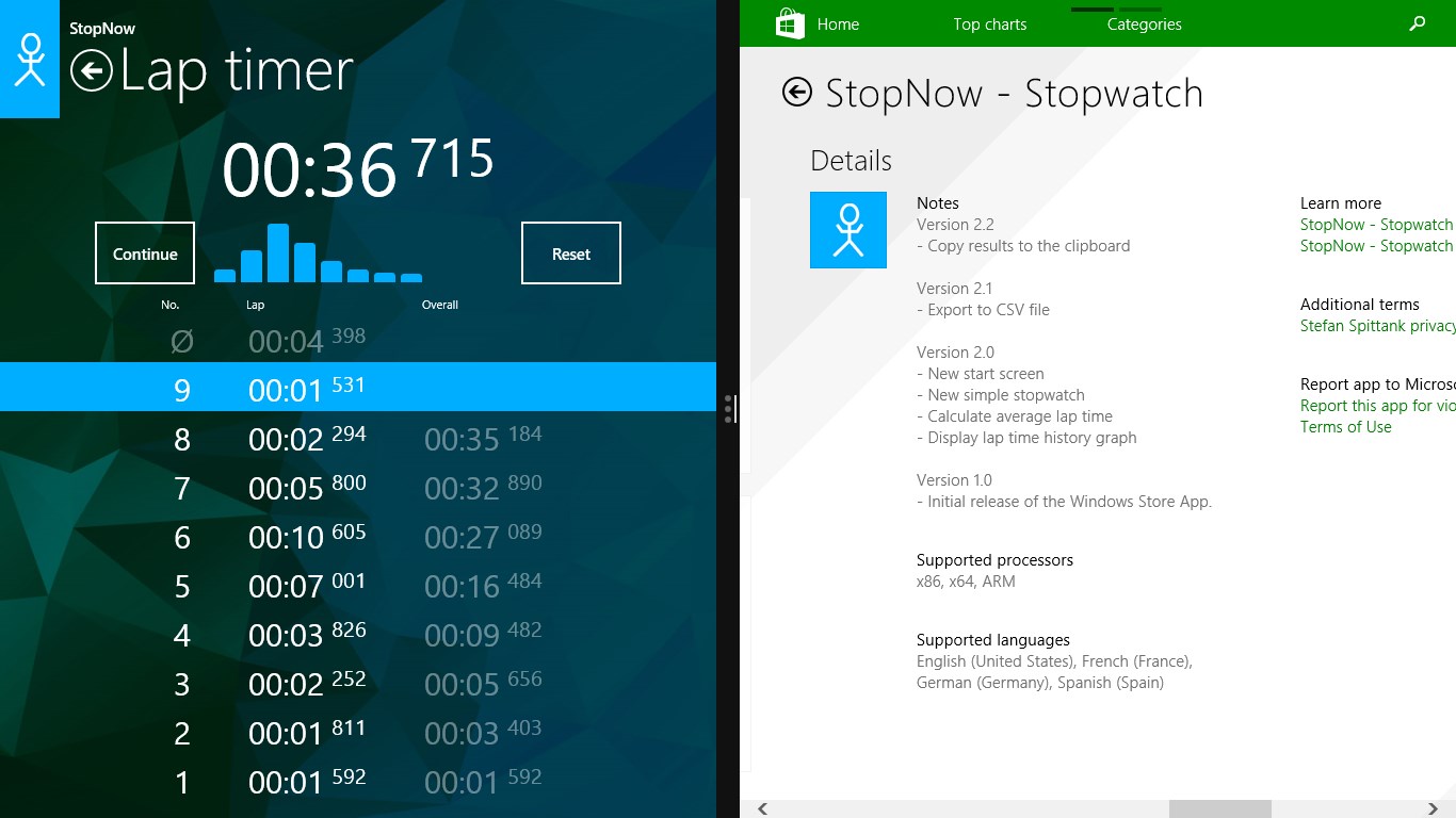Stopwatch StopNow Free for Windows 10