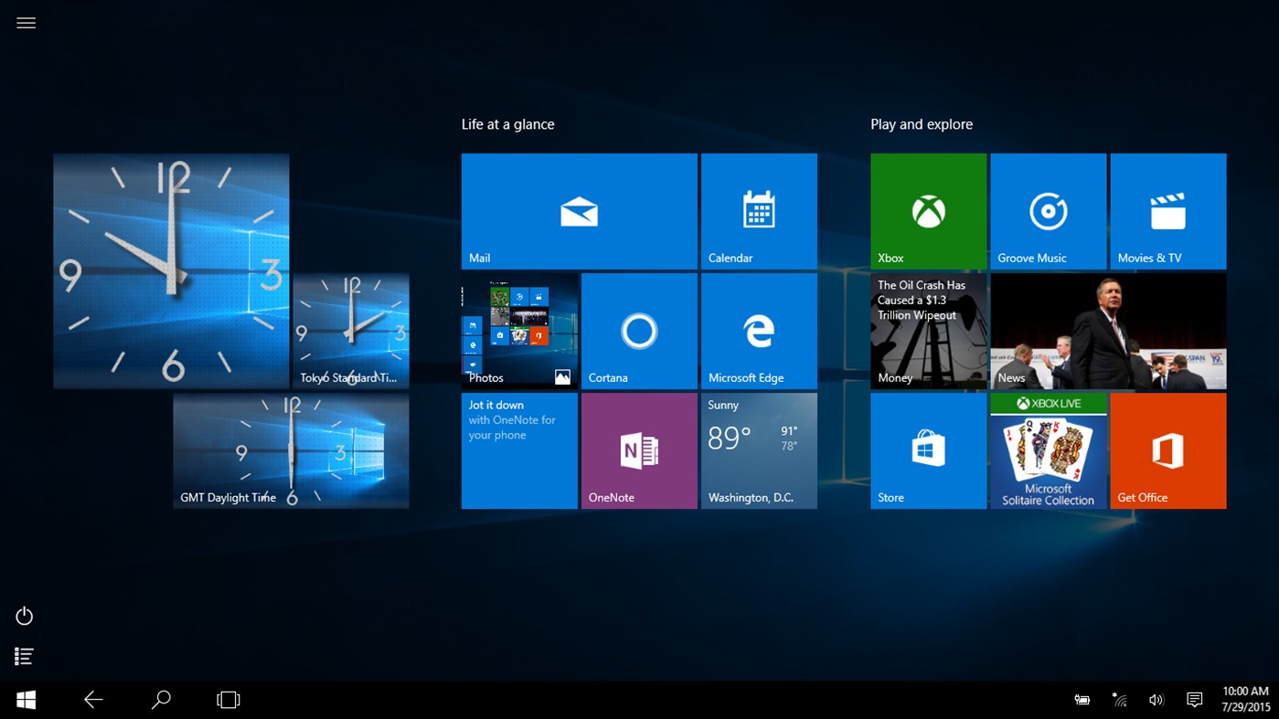 #7. Analog Live Tile Clock (Windows) Με: gishtaki