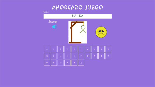 Ahorcado Juego screenshot 2