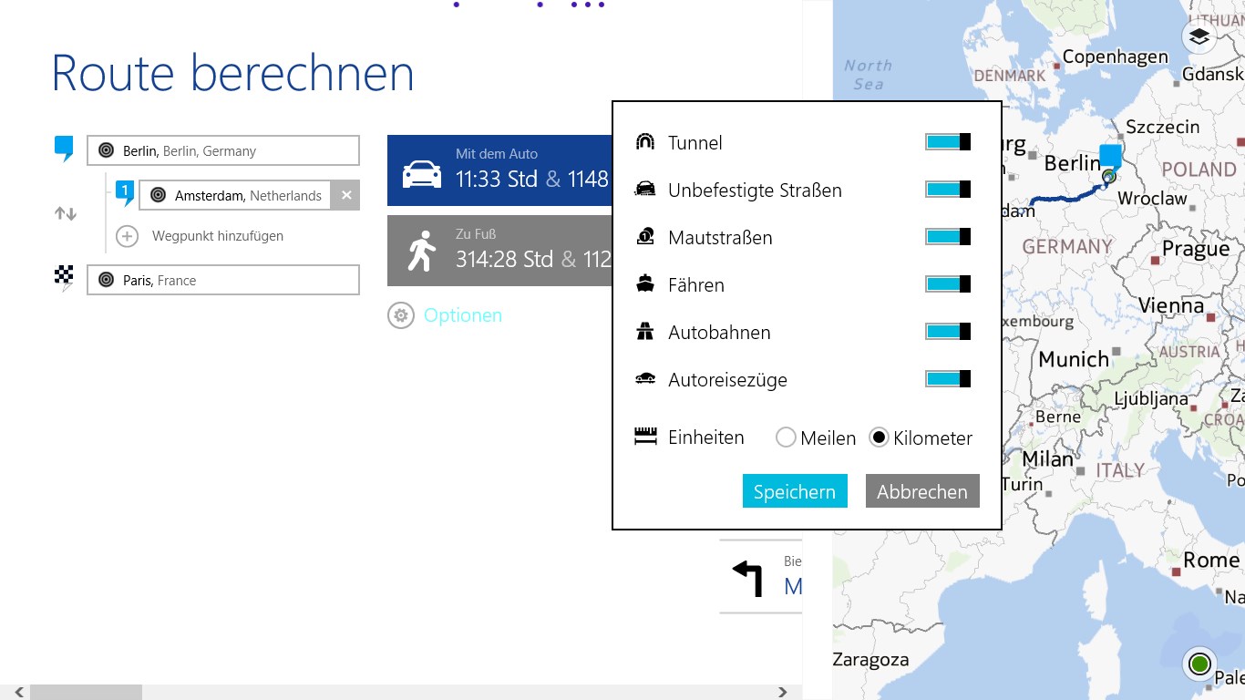 HERE Maps Screenshot