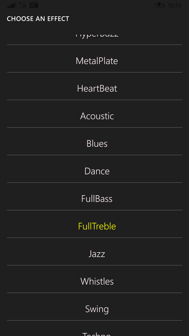 Equalizer Music Player for Windows 10 Mobile