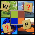 What's Pixelated - word picture guessing rearranging puzzle game and acclaimed brain developer suitable for all ages