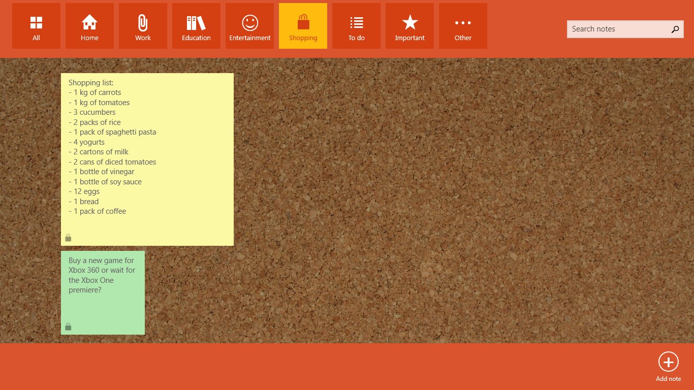 Sticky Notes Board Display Captures 5