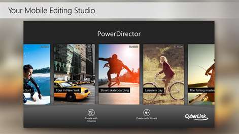 PowerDirector Mobile Video Editor – Bundled Screenshots 1