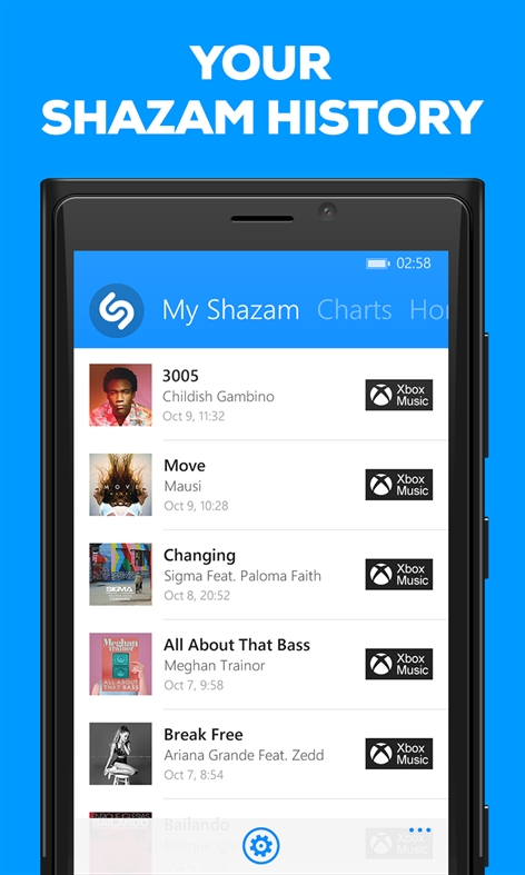 Shazam Screenshot