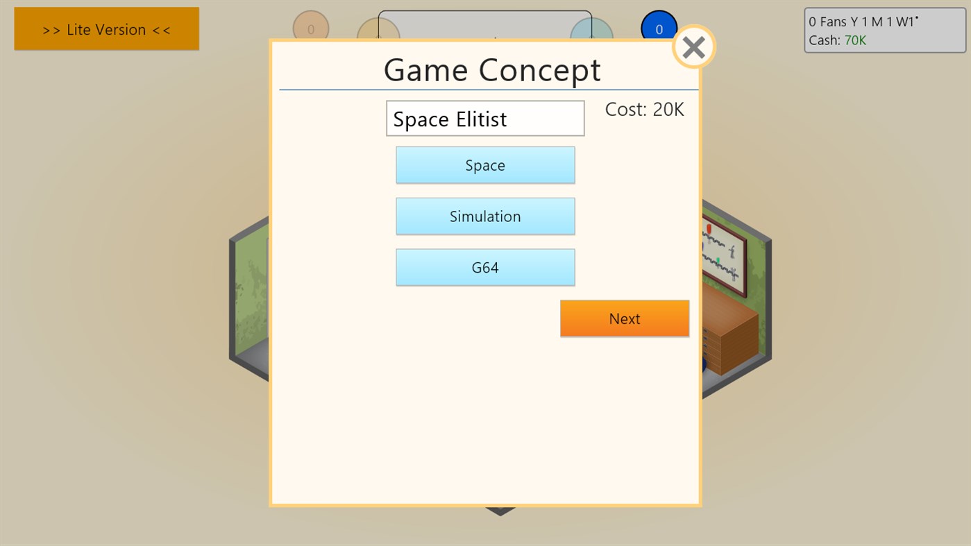 #1. Game Dev Tycoon Lite (Windows) 由: Greenheart Games Pty. Ltd.