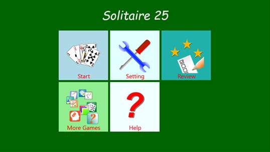 Solitaire25 screenshot 1