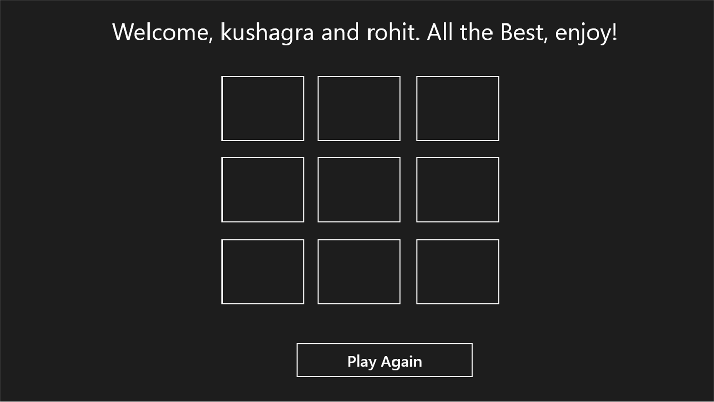 #3. Multiplayer Tic Tac Toe (Windows) di: kushagra jaiswal
