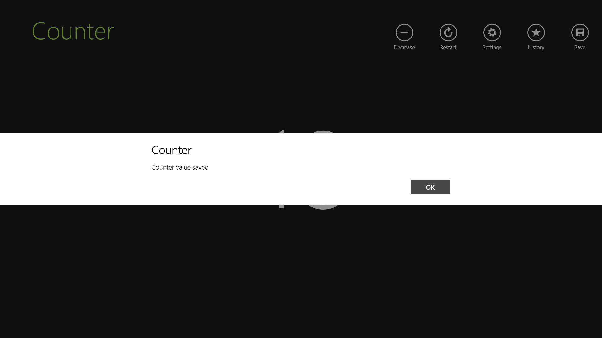Counter App screenshot