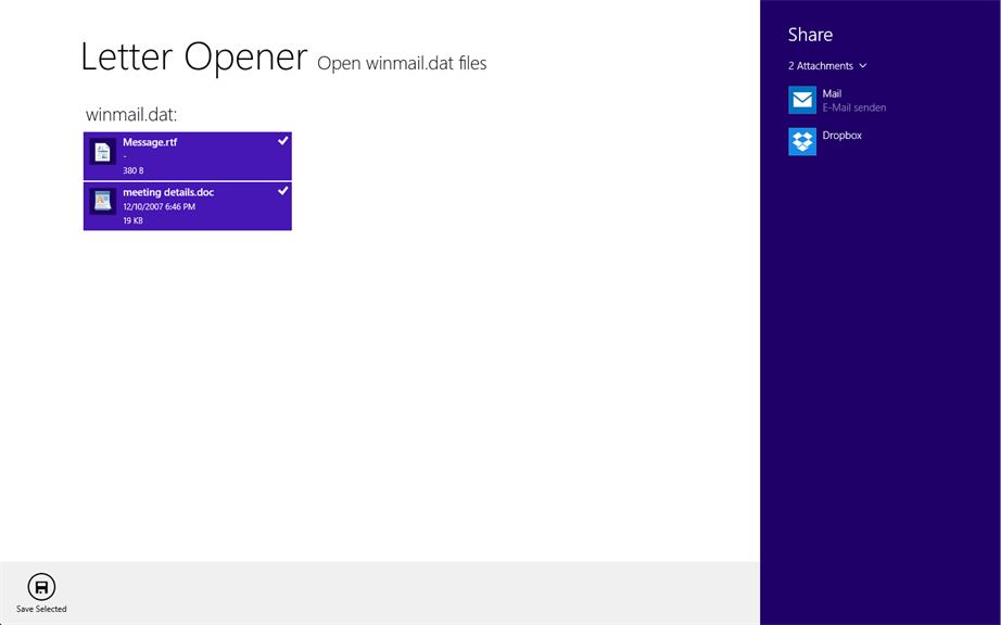 Winmail.dat Viewer - Letter Opener_3