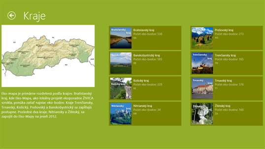 Eko-mapa pre Win 8 screenshot 2