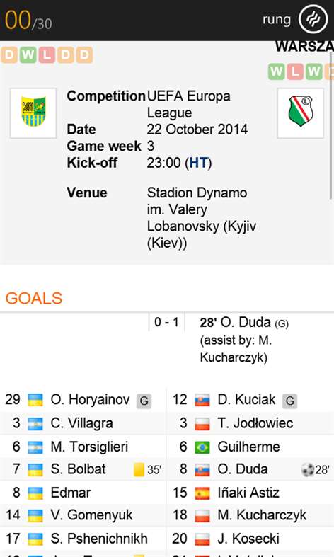 Soccerway Live Screenshots 2