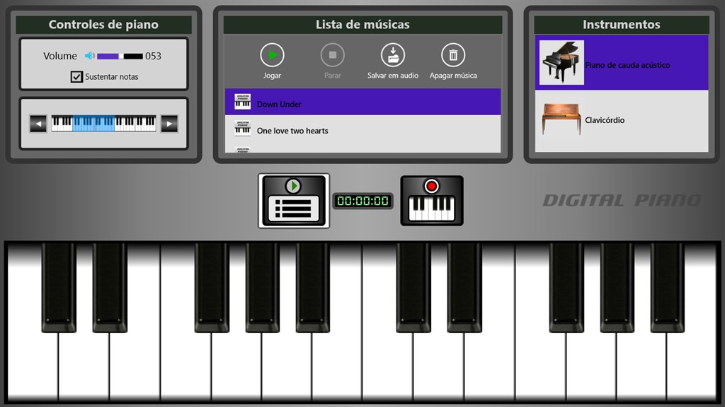 Jogue Virtual Piano jogo online grátis