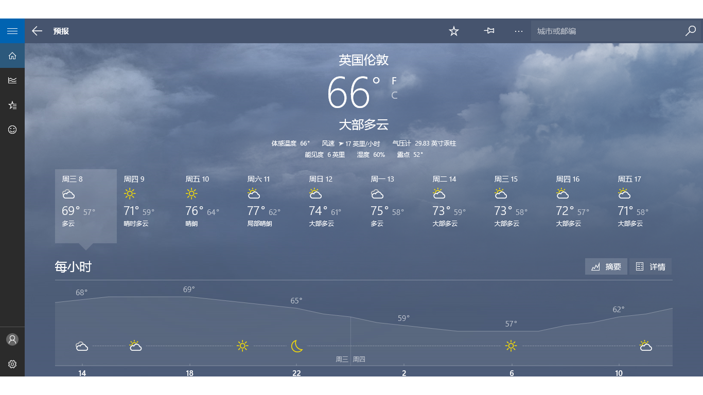 【图】MSN 天气(截图1)