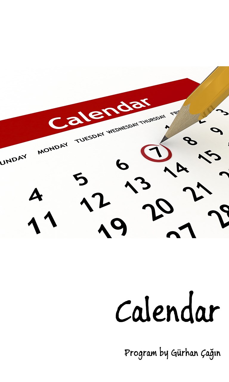 Simple Calendar screenshot