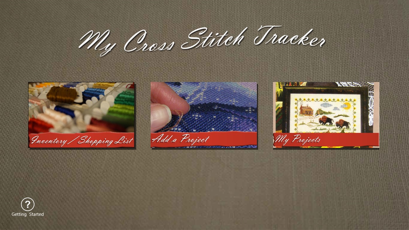 #1. My Cross Stitch Tracker (Windows) De: VABTM Software and Consulting