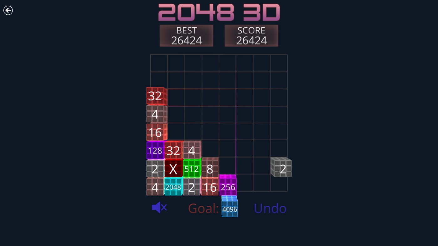 #4. 2048 3D (Windows) 由: brucebev