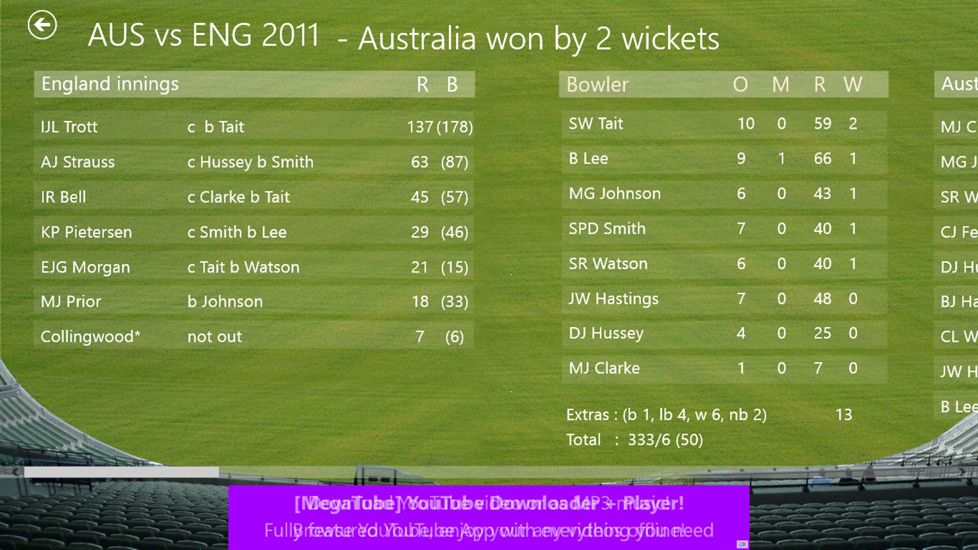 #5. Cricket Videos (Windows) By: LART SOFT