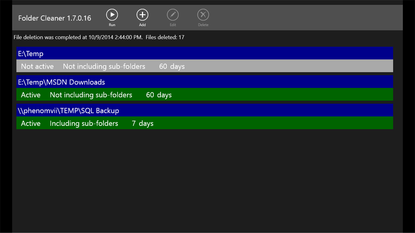 #2. Folder Cleaner (Windows) Av: Biyee SciTech Inc.