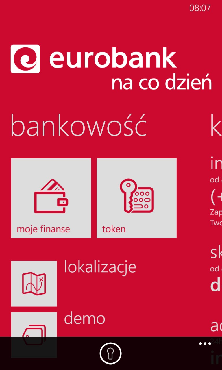 Captura de Pantalla 1 eurobank mobile windows