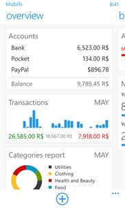 Mobills Personal Finances screenshot 1