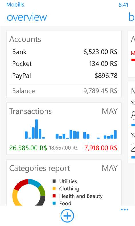 Mobills Personal Finances Screenshots 1