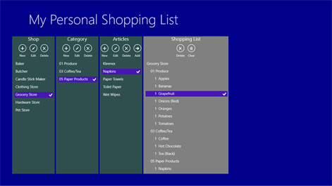 My Personal Shopping List Screenshots 1