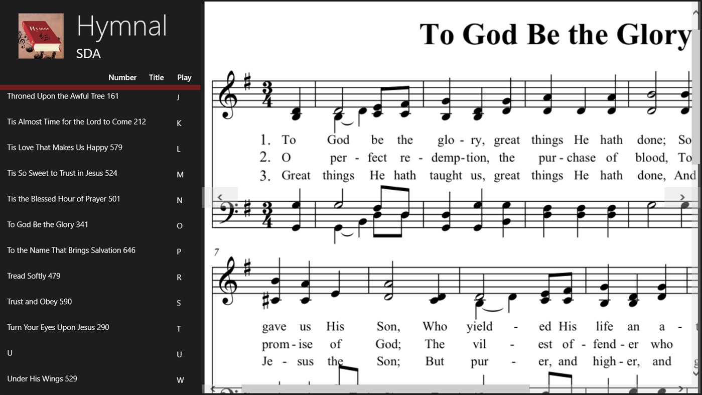 #4. SDA Hymnal (Windows) Podle: MyGadgets2