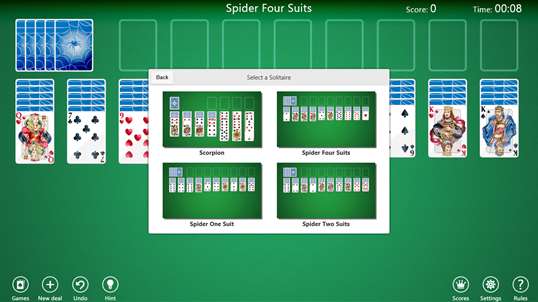 Spider Solitaire Collection Free screenshot 2