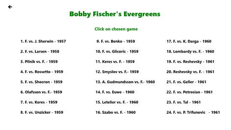Bobby Fischer's Evergreens Screenshots 2