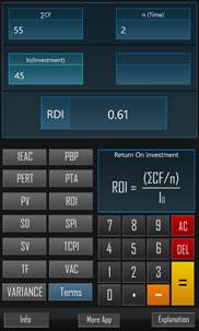 PMP Calculator screenshot 1